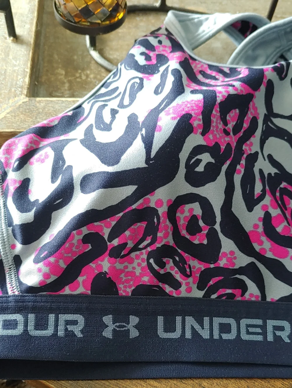 Like New Under Armour 3X Purple/pink Criss Cross Padded Wirefree Sports bra